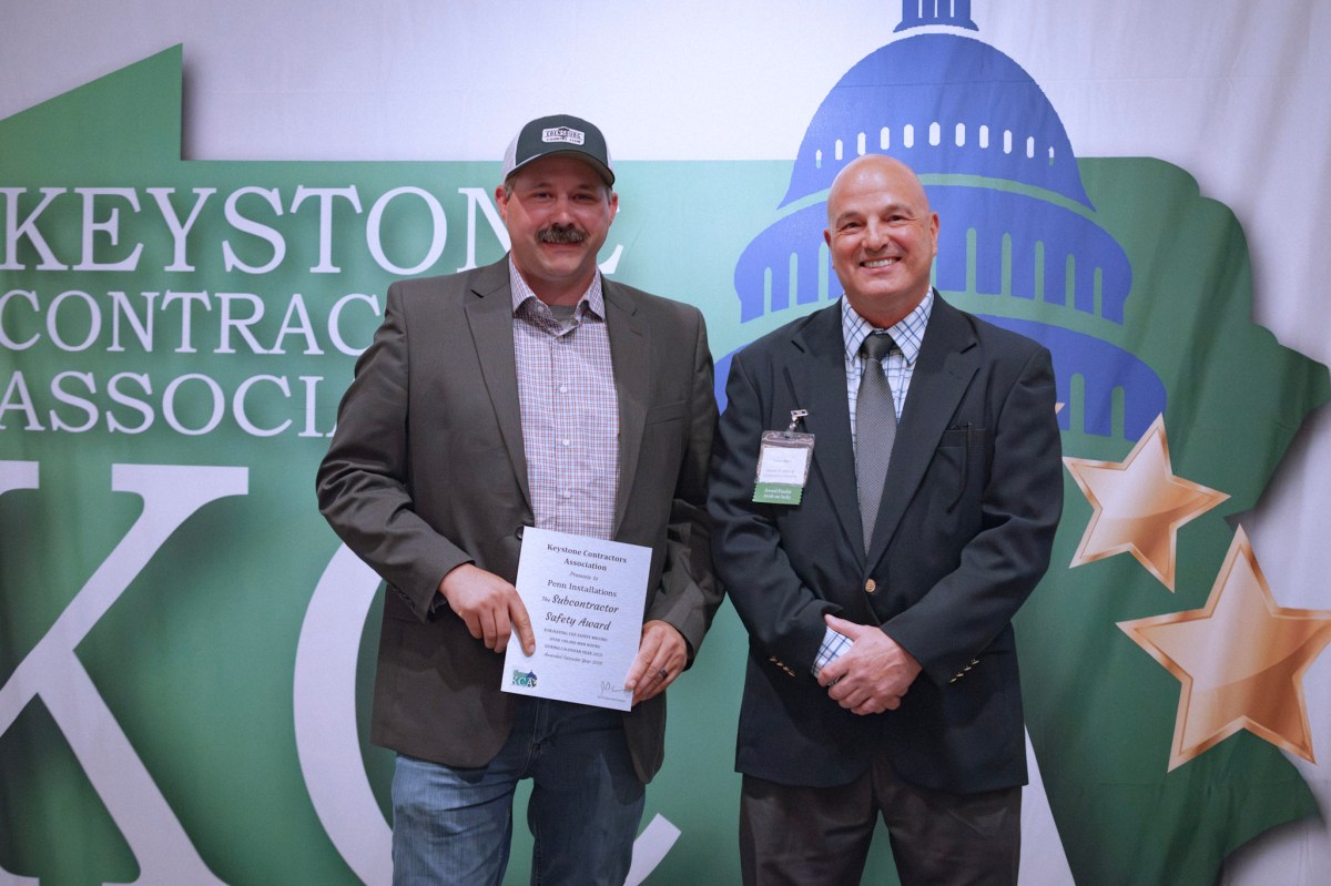 Penn Installations Earns KCA’s Highest Safety Honor for Pennsylvania&nbsp;Subcontractors